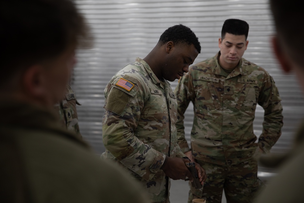 Competitors conduct pre-competition training in anticipation of the West Virginia Army National Guard Best Warrior Competition 2025