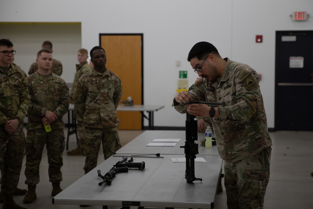 Competitors conduct pre-competition training in anticipation of the West Virginia Army National Guard Best Warrior Competition 2025