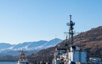 First of 3 new Coast Guard cutters arrives to homeport in Kodiak, Alaska