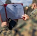 Master Gunnery Sergeant Johnson is presented the Purple Heart