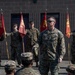 Master Gunnery Sergeant Johnson is presented the Purple Heart