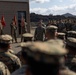 Master Gunnery Sergeant Johnson is presented the Purple Heart