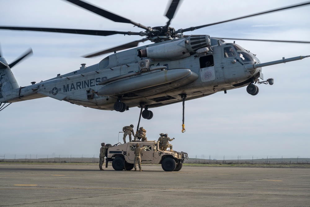 USAF, USMC team up for sling load