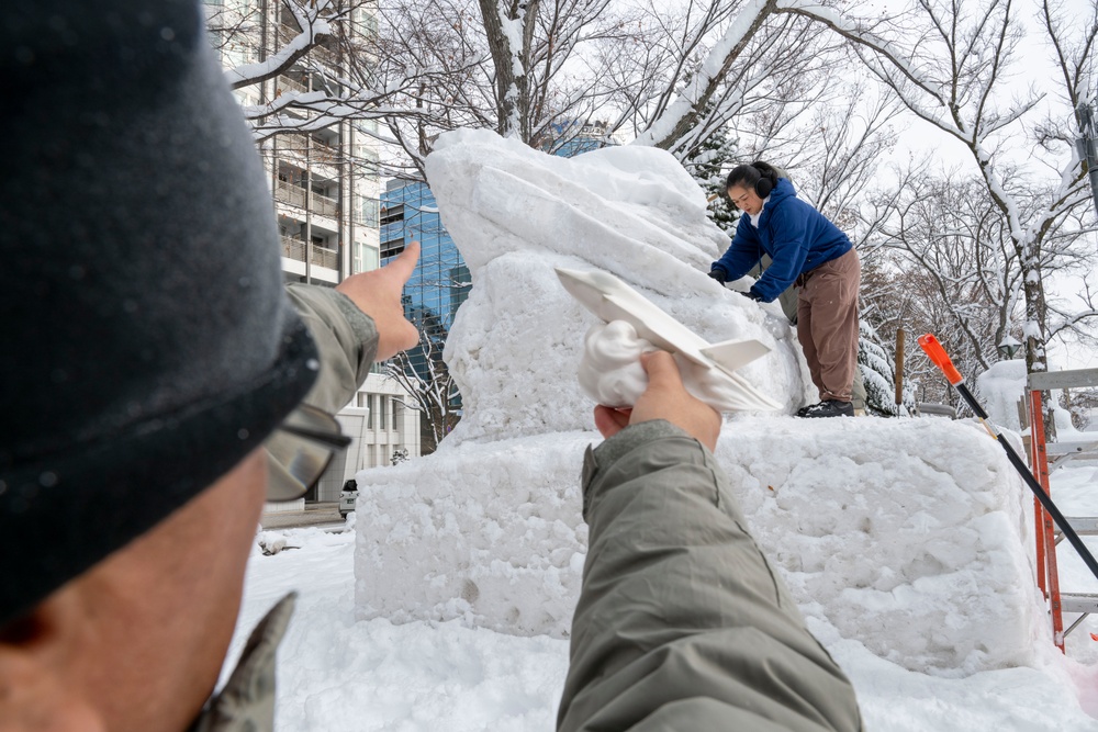 U.S. Navy Sailors Participate in the Sapporo Snow Festival 2025