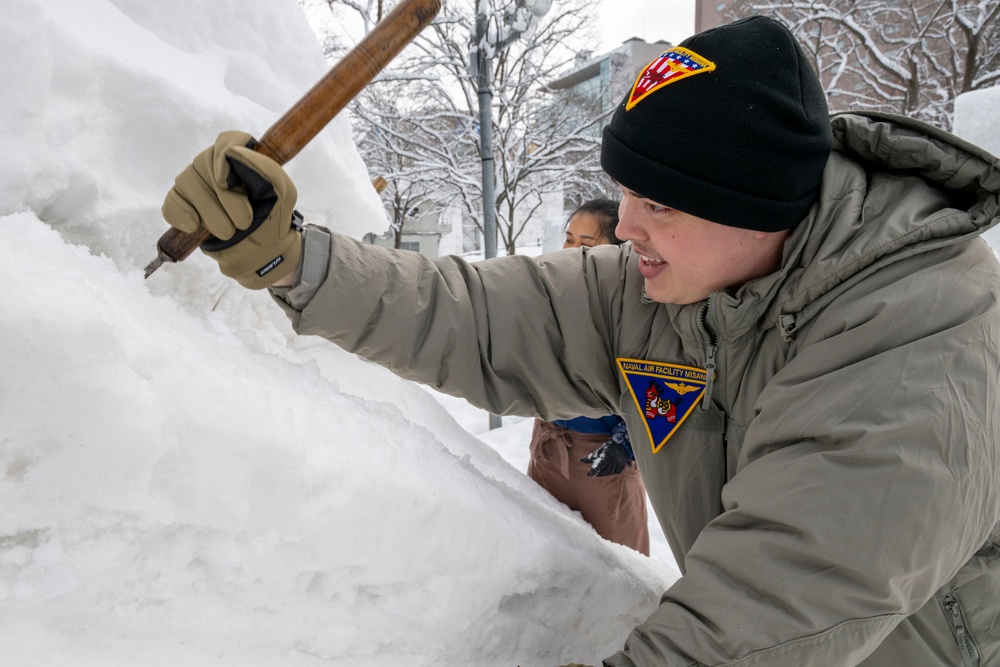 U.S. Navy Sailors Participate in the Sapporo Snow Festival 2025