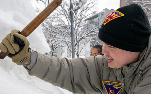 U.S. Navy Sailors Participate in the Sapporo Snow Festival 2025