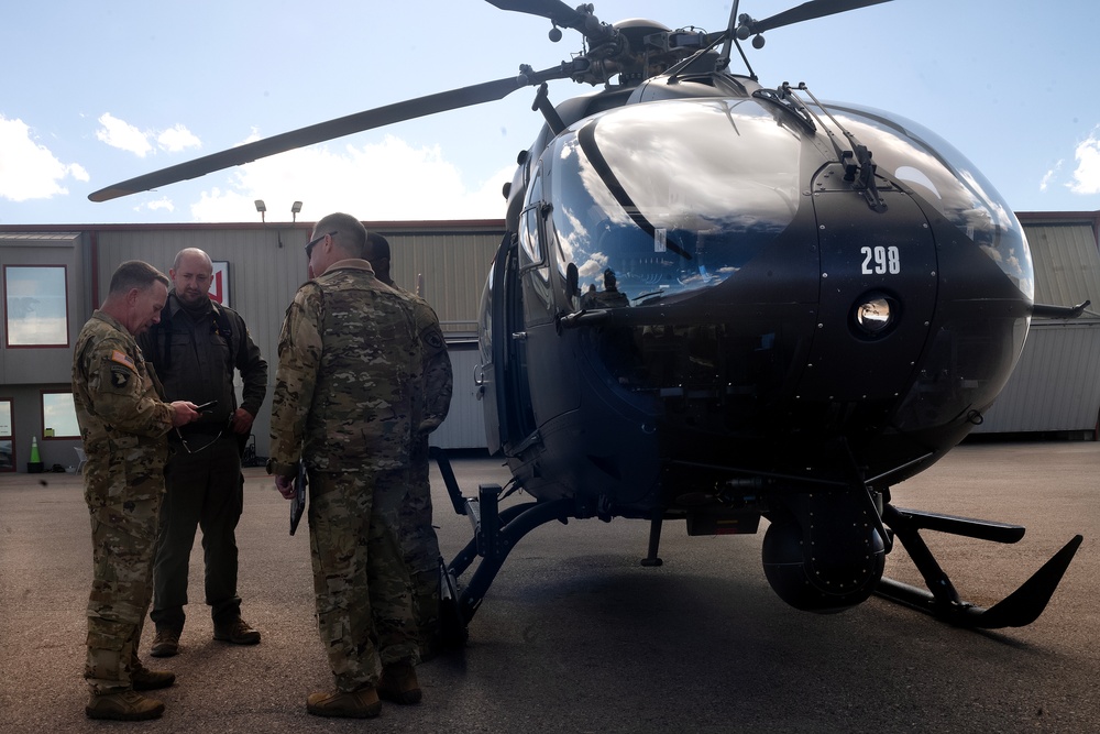 California Army National Guard provide aviation support