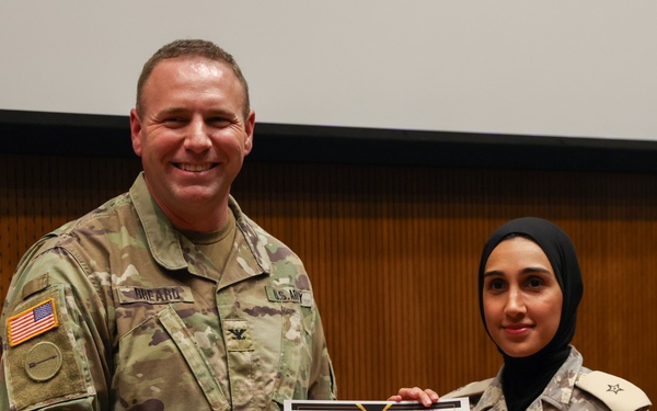 U.S. and GCC Eagle Resolve 2025 participants receive Information Operations Certificates of Appreciation from U.S. ER25 Exercise Director