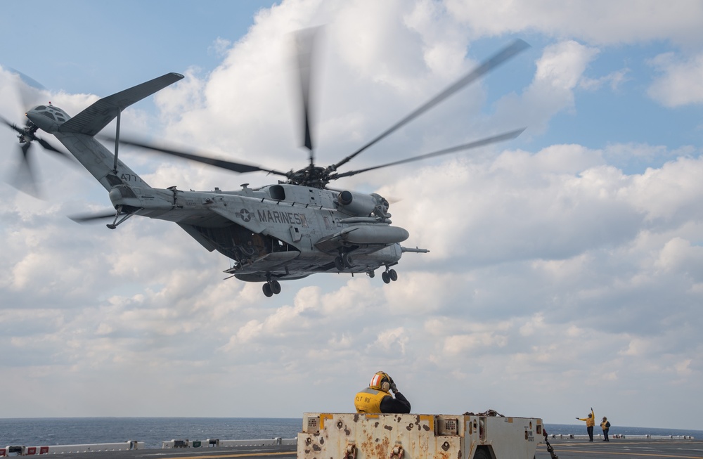 USS America (LHA 6) Conducts Flight Operations