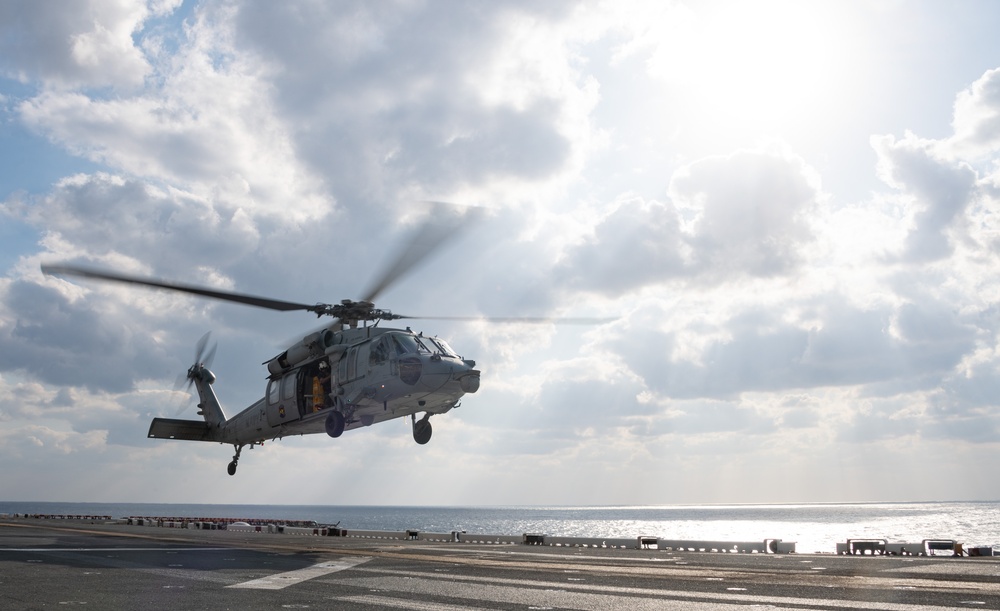 USS America (LHA 6) Conducts Flight Operations