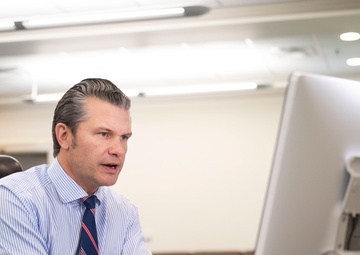 SD Meets Virtually with CJCS and Commander, USSOUTHCOM, Delivers Remarks on U.S. Army Helicopter Mishap