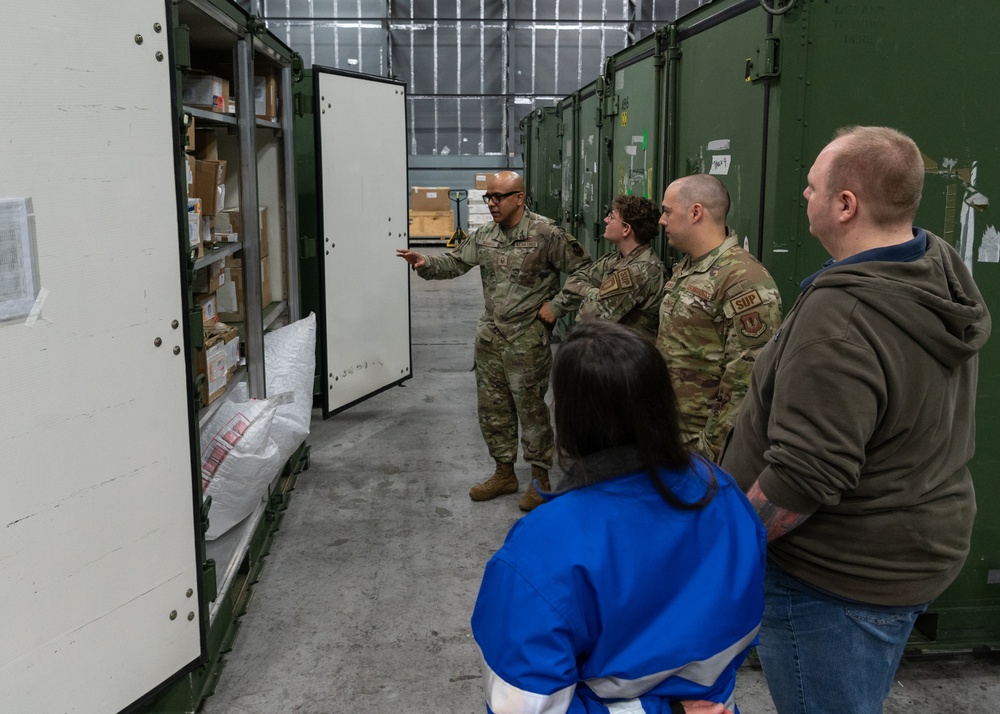 RAF Waddington members visits 100th LRS