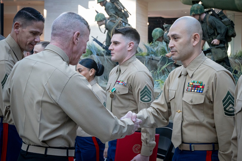 Commandant, Gen. Smith, Attends the Commandant of the Marine Corps Combined Awards Ceremony