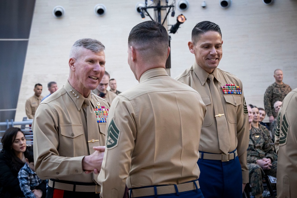 Commandant, Gen. Smith, Attends the Commandant of the Marine Corps Combined Awards Ceremony