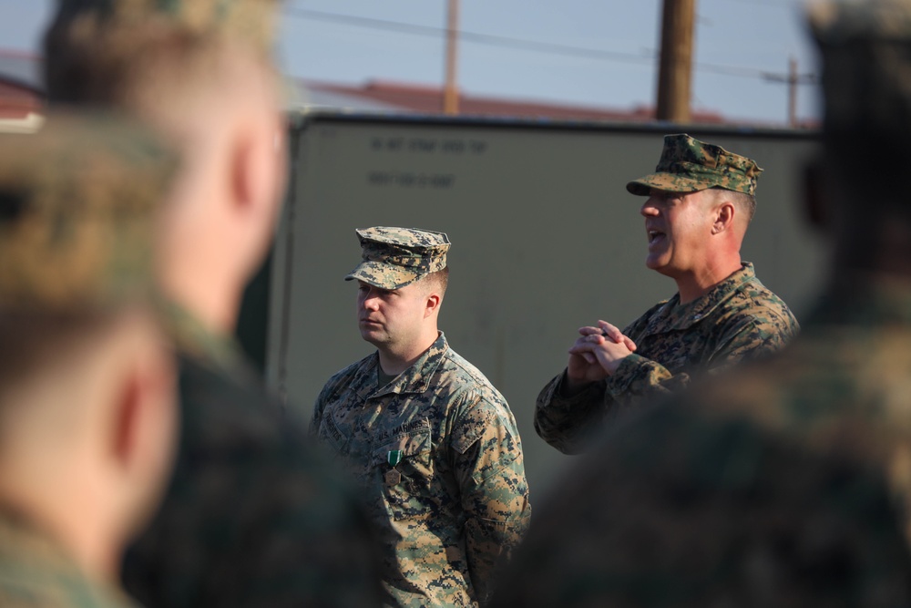 1st MLG Marine receives award for improving testing of communications gear