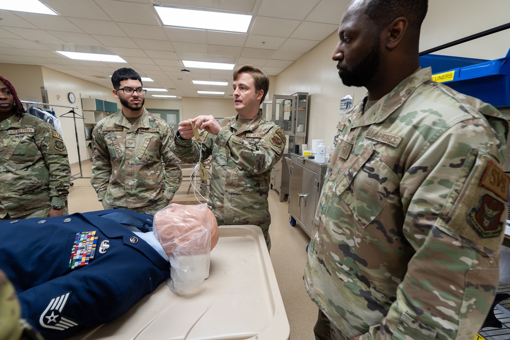 AFMAO completes cross-functional training with services airmen from the 436th Force Support Squadron