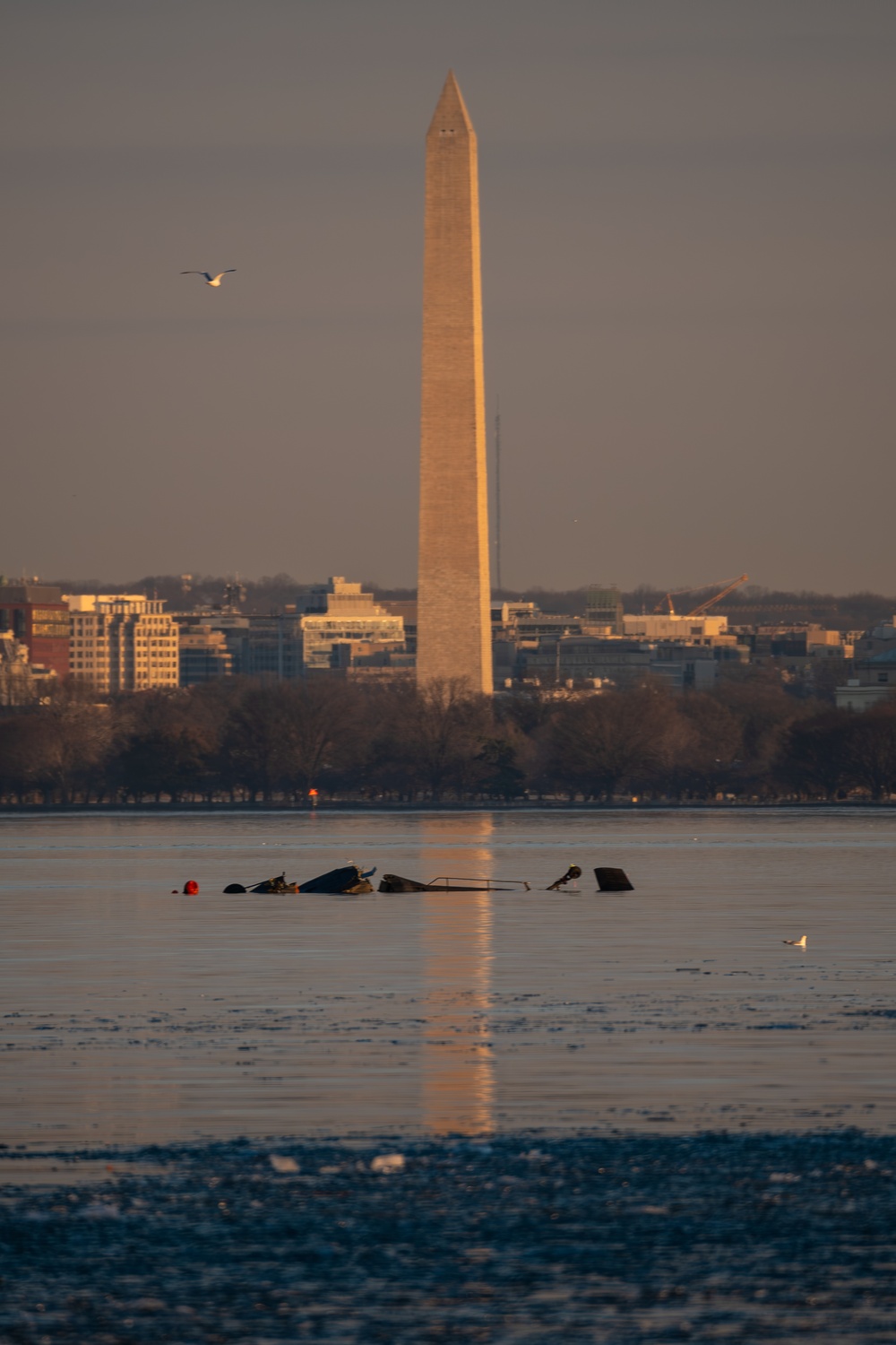 Coast Guard, multiple partner agencies, responding to plane crash in Potomac River