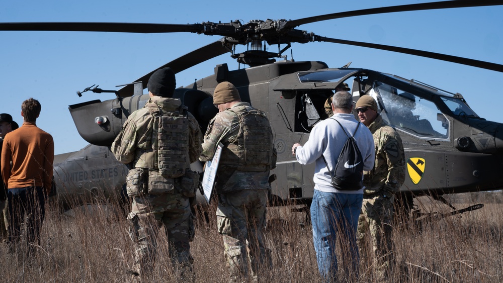 UT-Austin Students visit 'GREYWOLF' 3ABCT, 1CD's Combined Arms Live Fire (CALFEX)
