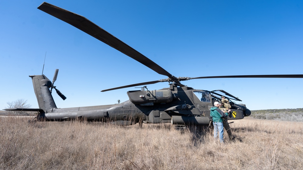 UT-Austin Students visit 'GREYWOLF' 3ABCT, 1CD's Combined Arms Live Fire (CALFEX)