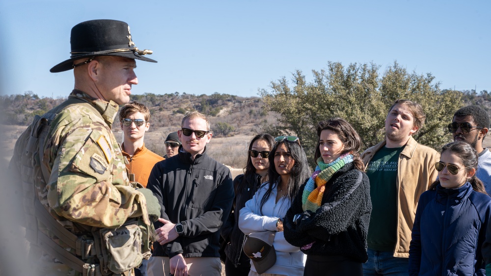 UT-Austin Students visit 'GREYWOLF' 3ABCT, 1CD's Combined Arms Live Fire (CALFEX)