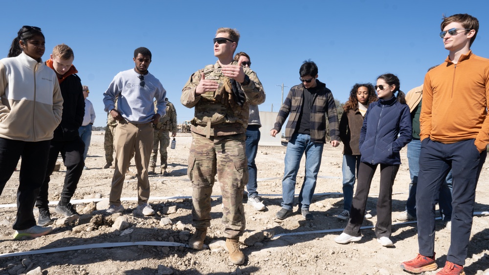 UT-Austin Students visit 'GREYWOLF' 3ABCT, 1CD's Combined Arms Live Fire (CALFEX)