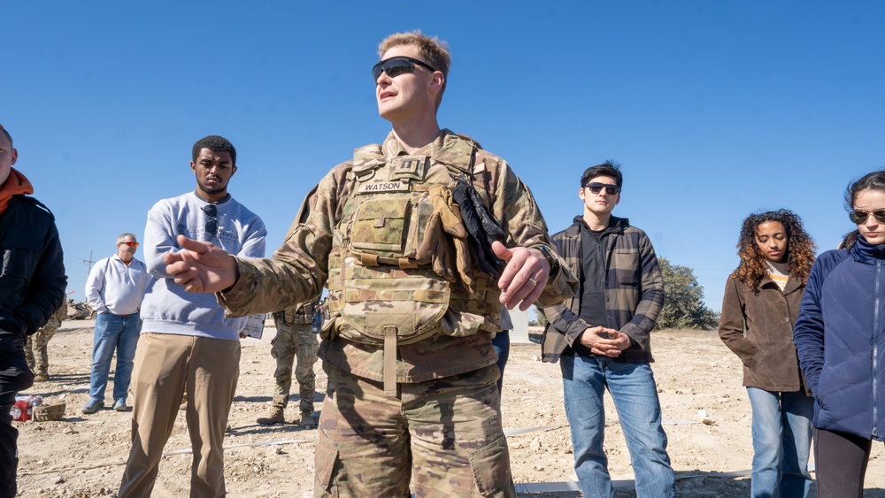 UT-Austin Students visit 'GREYWOLF' 3ABCT, 1CD's Combined Arms Live Fire (CALFEX)