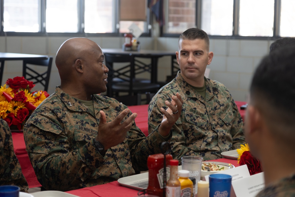 Training Command Commanding General visits Marine Corps Combat Service Support Schools