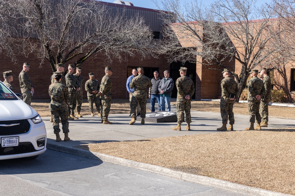 Training Command Commanding General visits Marine Corps Combat Service Support Schools