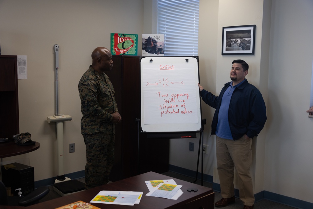 Training Command Commanding General visits Marine Corps Combat Service Support Schools