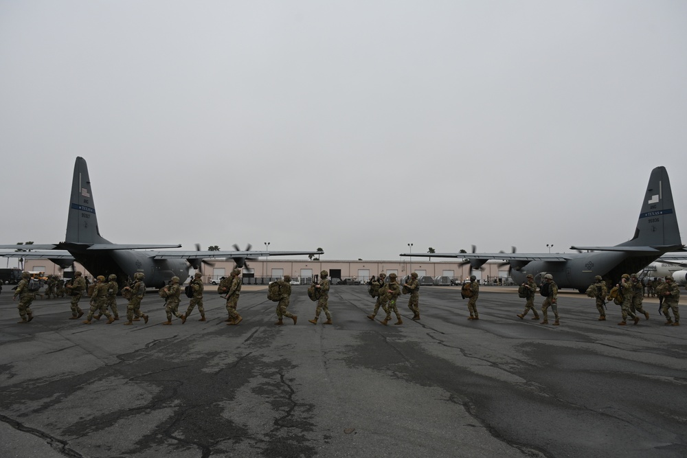 136th Airlift Wing assists in transport of troops to southern border