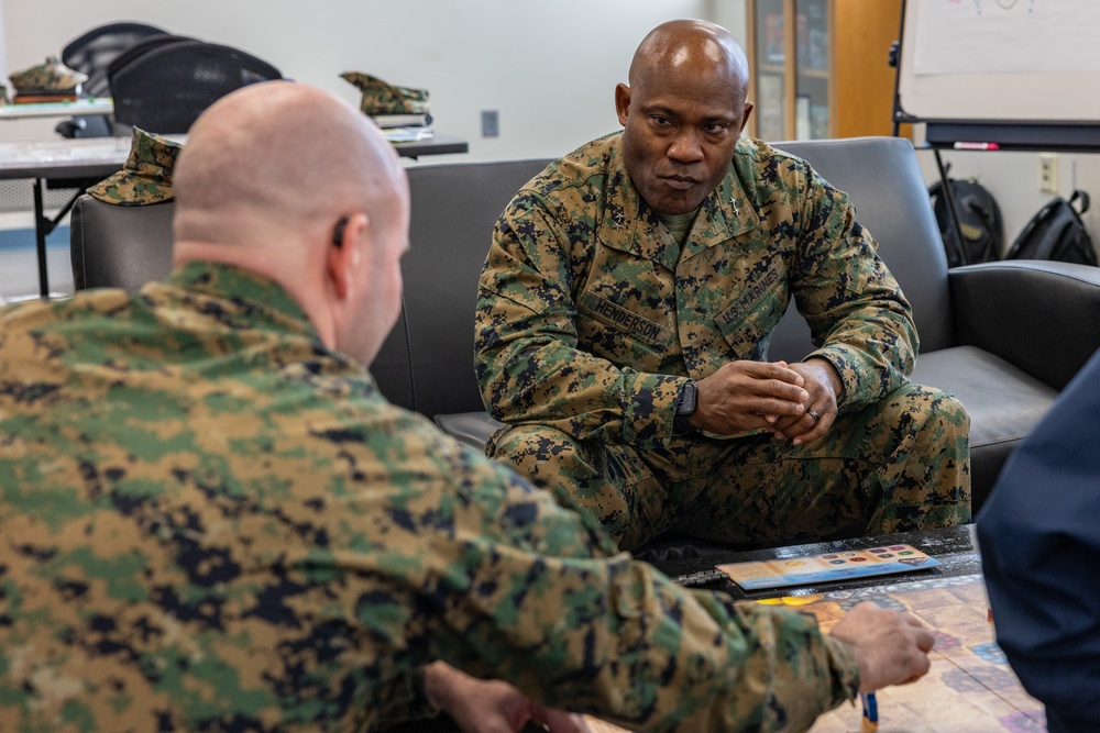 Training Command Commanding General visits Marine Corps Combat Service Support Schools