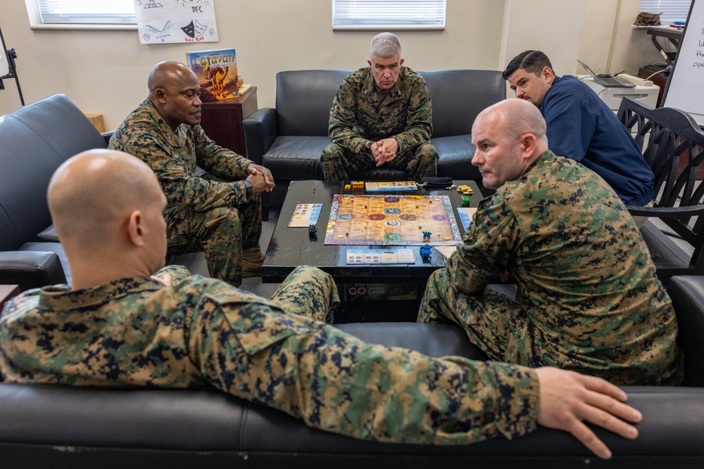 Training Command Commanding General visits Marine Corps Combat Service Support Schools