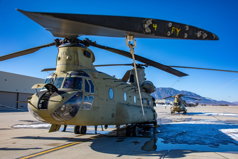 4th Combat Aviation Brigade Forward Arming Refuel Point Joint Operations with 160th Special Operations Aviation Regiment