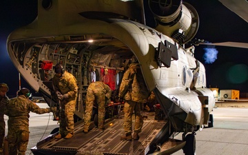 4th Combat Aviation Brigade Forward Arming Refuel Point Joint Operations with 160th Special Operations Aviation Regiment