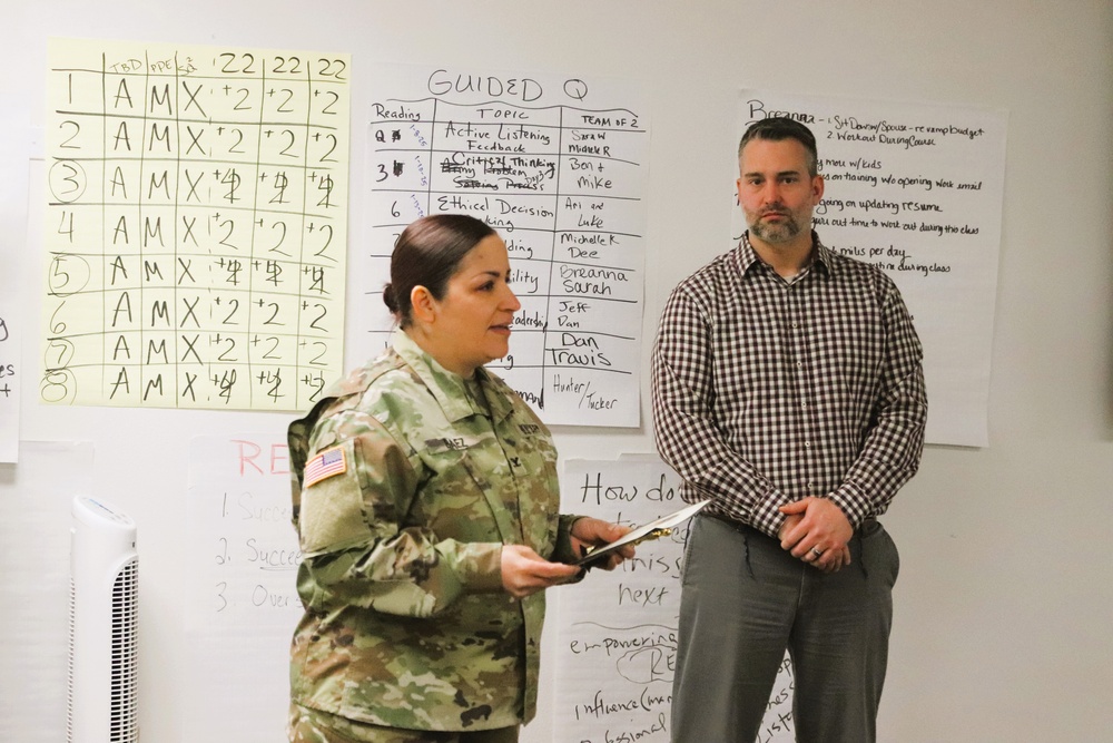 Fort McCoy employee officially presented with AMC quarterly award