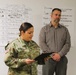 Fort McCoy employee officially presented with AMC quarterly award