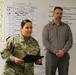 Fort McCoy employee officially presented with AMC quarterly award