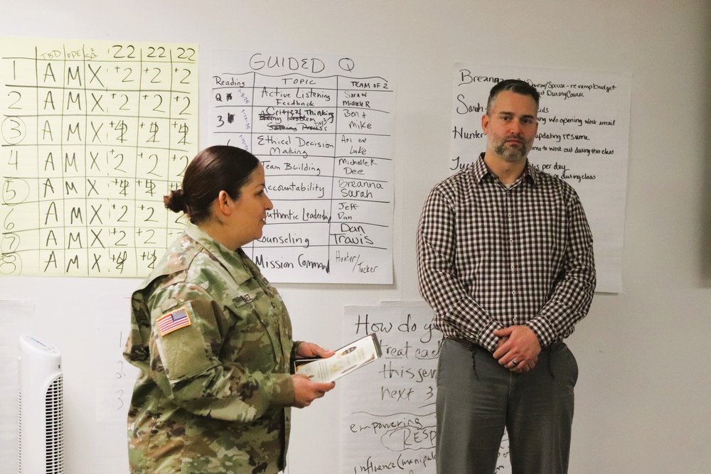 Fort McCoy employee officially presented with AMC quarterly award