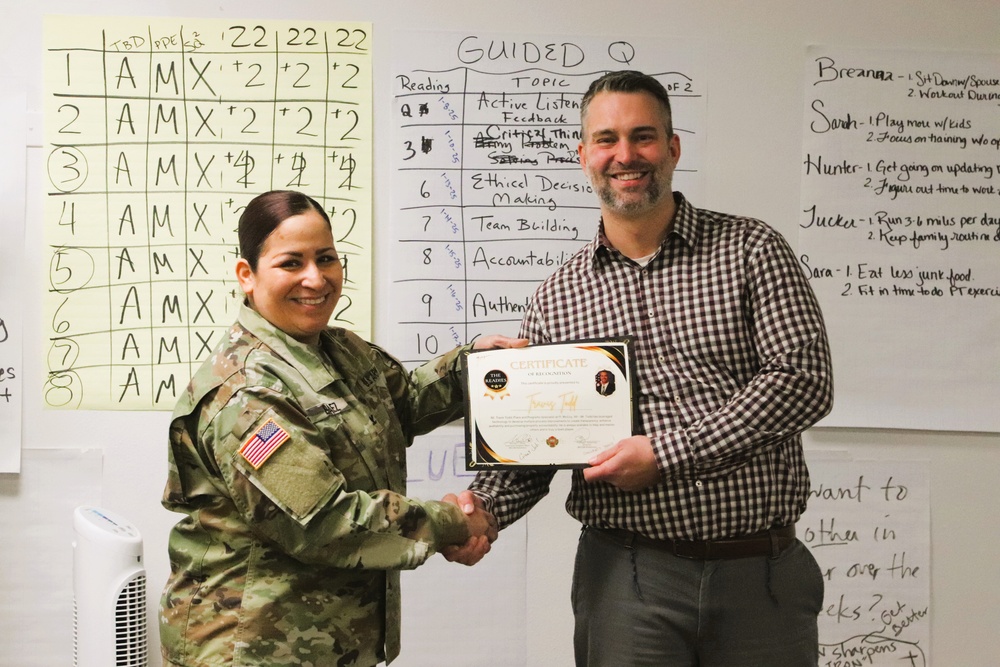 Fort McCoy employee officially presented with AMC quarterly award