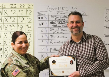Fort McCoy employee officially presented with AMC quarterly award