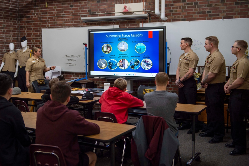 USS Nebraska visits South Kitsap NJROTC