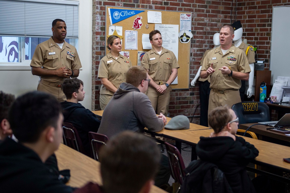 USS Nebraska visits South Kitsap NJROTC