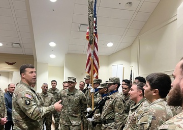 Maj. Gen. Clair A. Gill speaks to the Soldiers