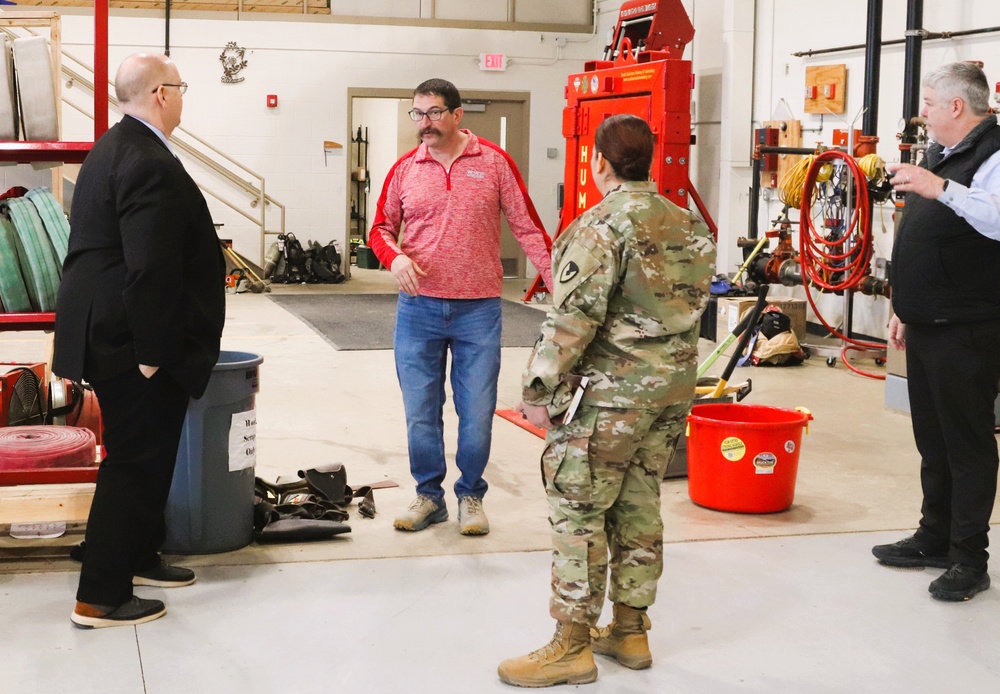 Fort McCoy Garrison command team members visit local college campus