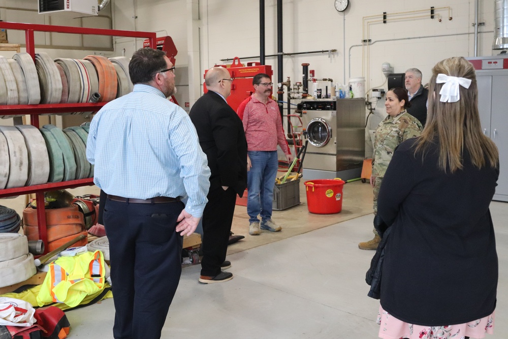 Fort McCoy Garrison command team members visit local college campus