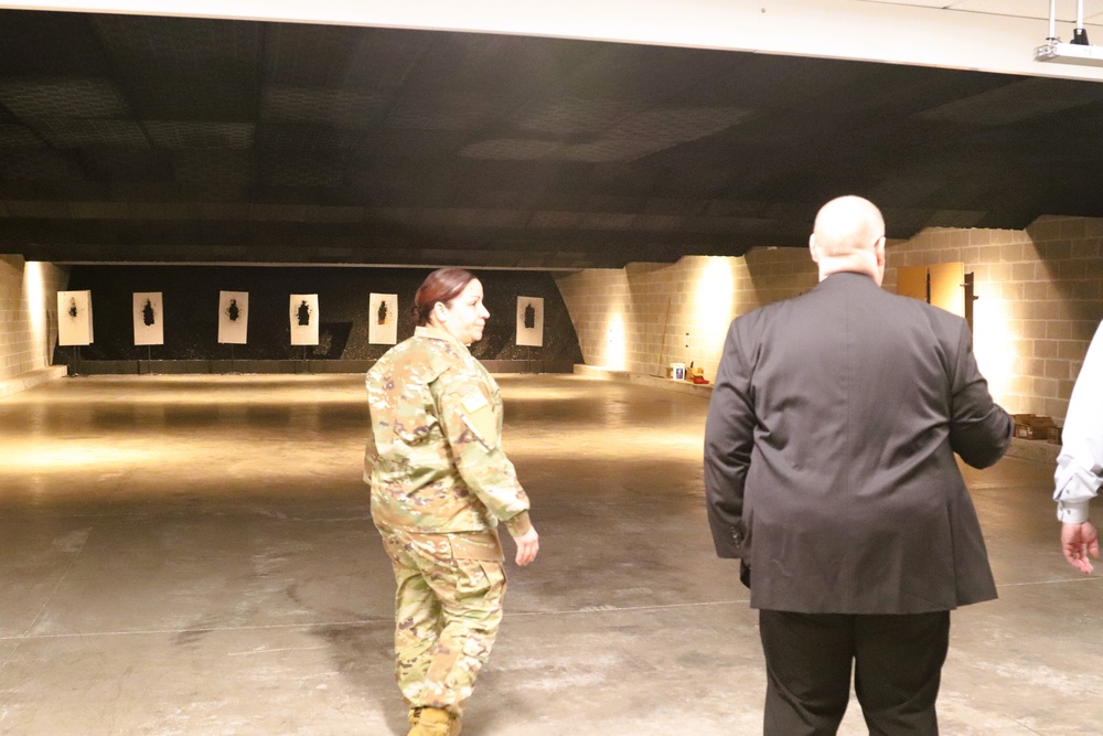 Fort McCoy Garrison command team members visit local college campus
