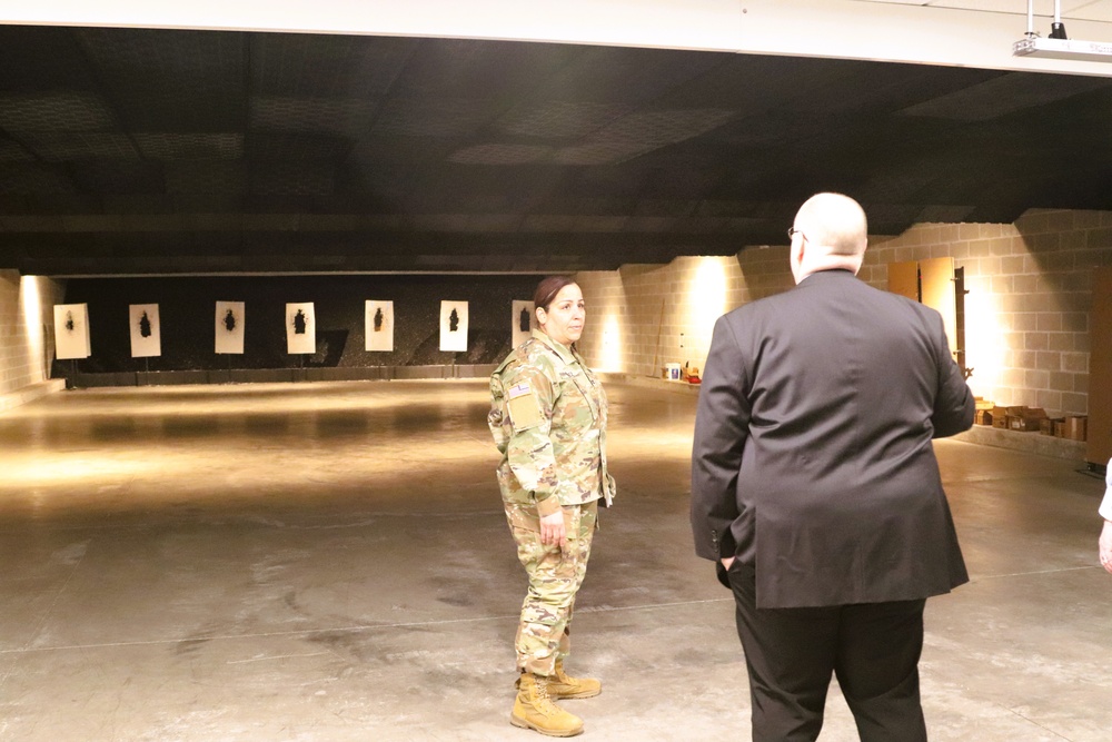 Fort McCoy Garrison command team members visit local college campus