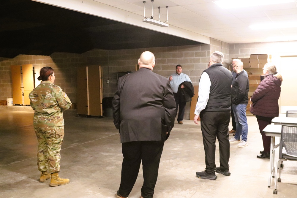 Fort McCoy Garrison command team members visit local college campus