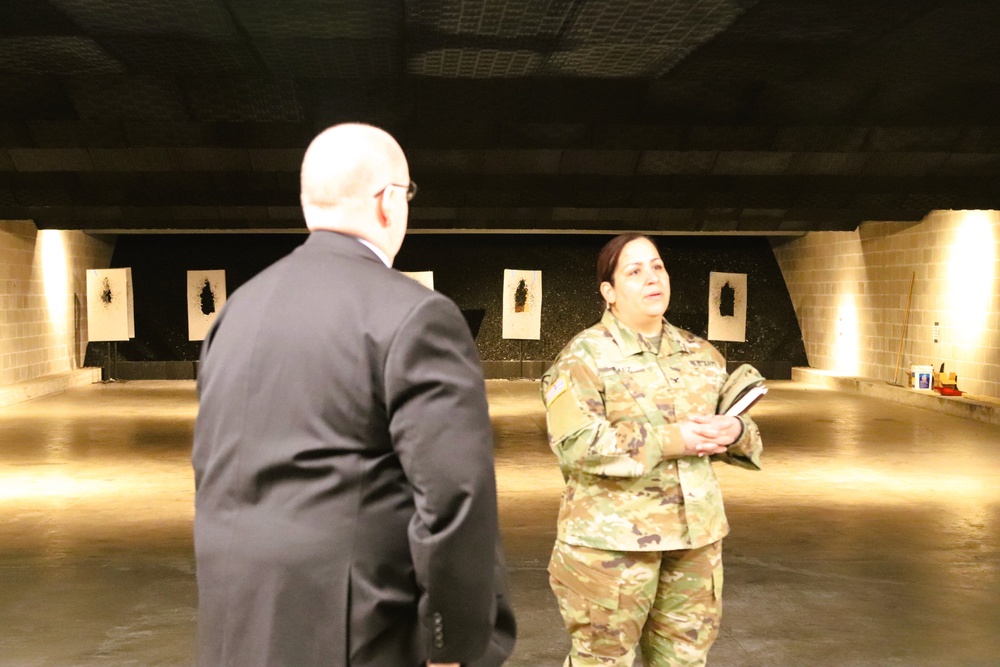 Fort McCoy Garrison command team members visit local college campus