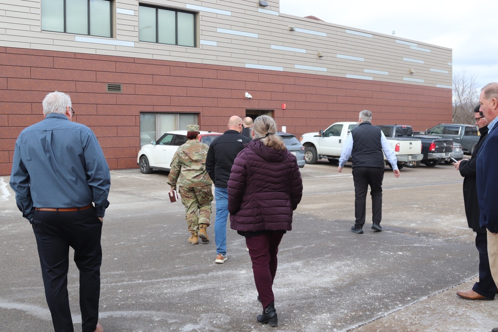 Fort McCoy Garrison command team members visit local college campus